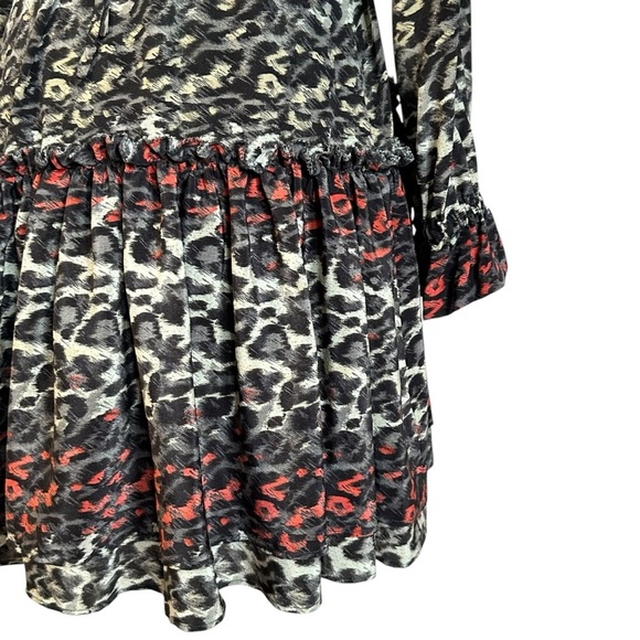 ALL SAINTS ALIA JUBA SILK RELAXED MINI DRESS SIZE SMALL - Picture 10 of 16